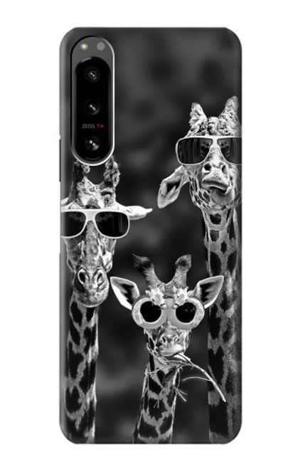 S2327 Giraffes With Sunglasses Case For Sony Xperia 5 IV