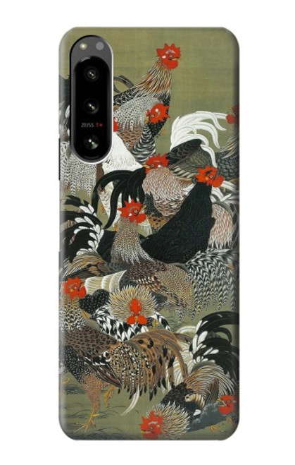 S2699 Ito Jakuchu Rooster Case For Sony Xperia 5 IV