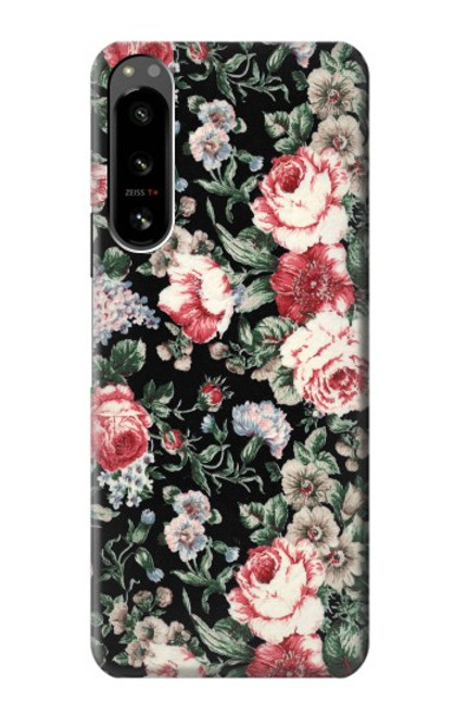 S2727 Vintage Rose Pattern Case For Sony Xperia 5 IV