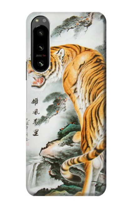 S2750 Oriental Chinese Tiger Painting Case For Sony Xperia 5 IV