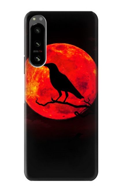 S3328 Crow Red Moon Case For Sony Xperia 5 IV