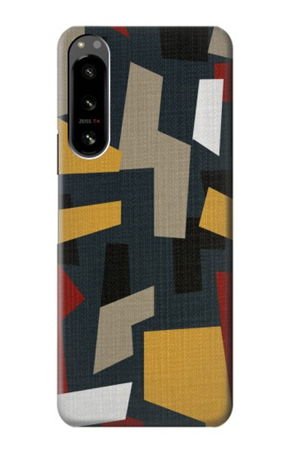 S3386 Abstract Fabric Texture Case For Sony Xperia 5 IV