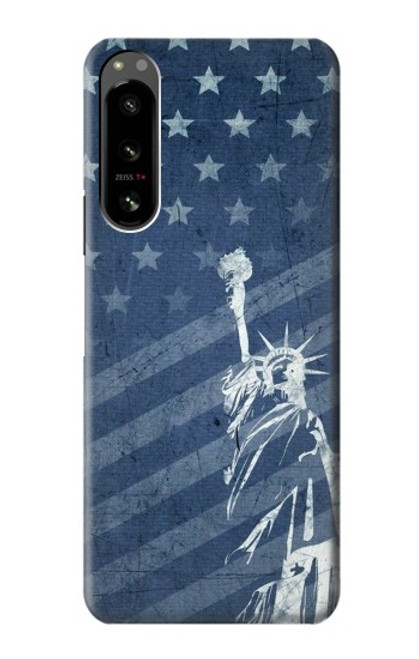 S3450 US Flag Liberty Statue Case For Sony Xperia 5 IV