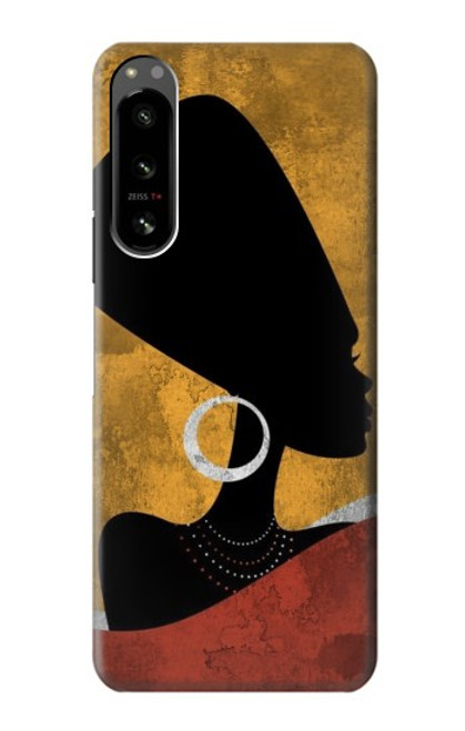 S3453 African Queen Nefertiti Silhouette Case For Sony Xperia 5 IV