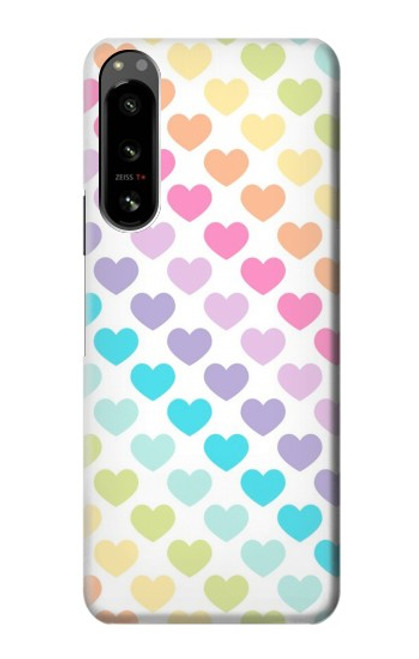 S3499 Colorful Heart Pattern Case For Sony Xperia 5 IV