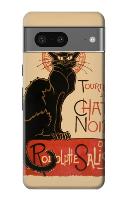 S2739 Chat Noir Black Cat Vintage Case For Google Pixel 7