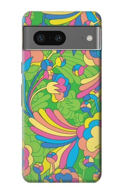 S3273 Flower Line Art Pattern Case For Google Pixel 7