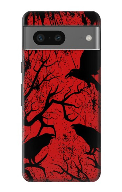 S3325 Crow Black Blood Tree Case For Google Pixel 7