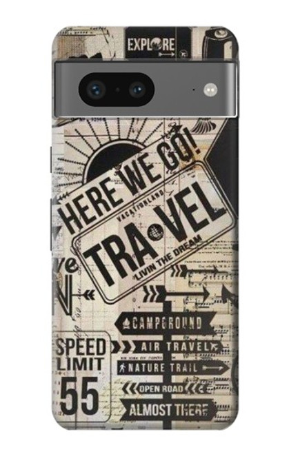 S3441 Vintage Travel Case For Google Pixel 7