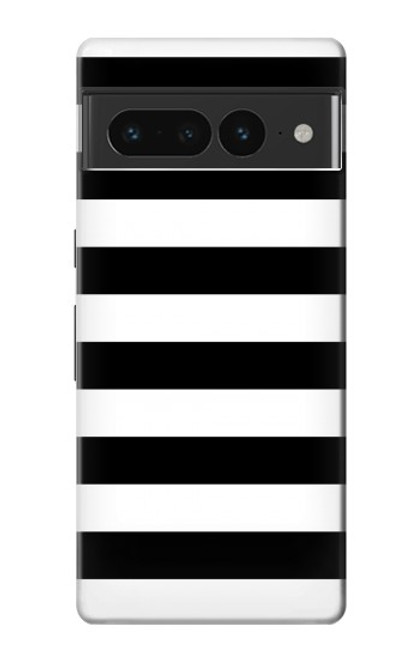 S1596 Black and White Striped Case For Google Pixel 7 Pro