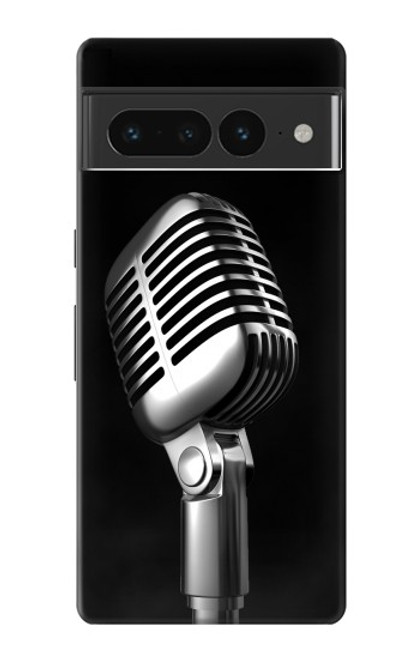 S1672 Retro Microphone Jazz Music Case For Google Pixel 7 Pro