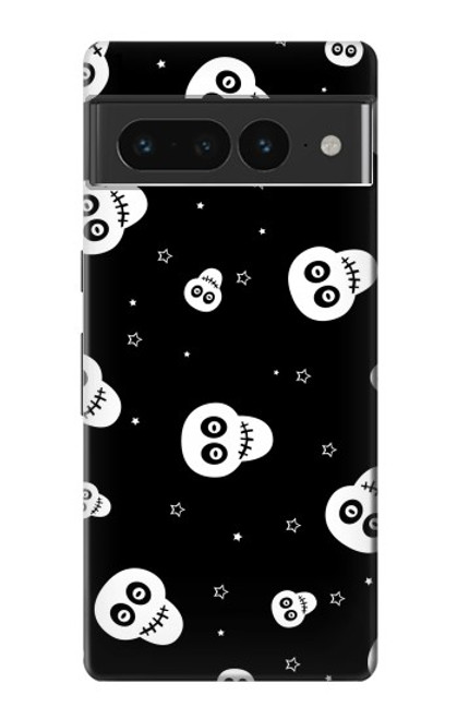 S3261 Smile Skull Halloween Pattern Case For Google Pixel 7 Pro