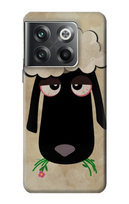 S2826 Cute Cartoon Unsleep Black Sheep Case For OnePlus Ace Pro
