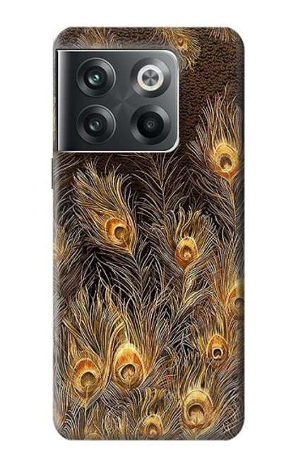 S3691 Gold Peacock Feather Case For OnePlus Ace Pro