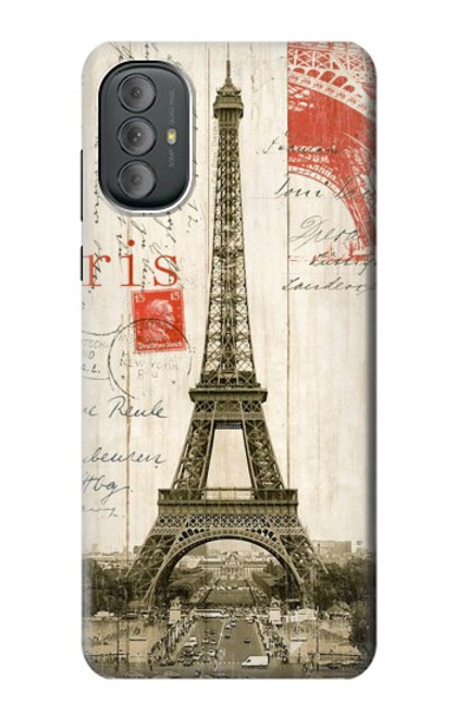 S2108 Eiffel Tower Paris Postcard Case For Motorola Moto G Power 2022, G Play 2023