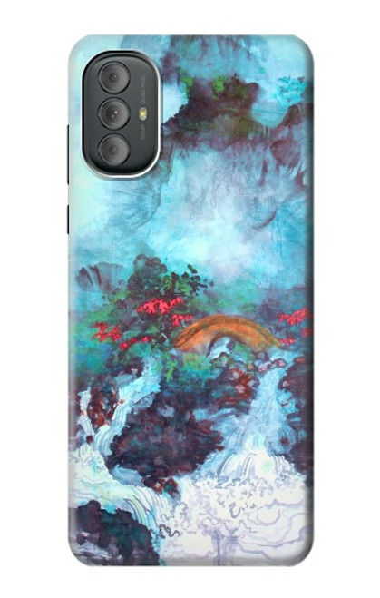 S2724 White Dragon Pool Lui Haisu Case For Motorola Moto G Power 2022, G Play 2023