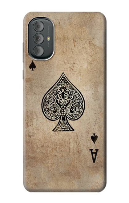 S2928 Vintage Spades Ace Card Case For Motorola Moto G Power 2022, G Play 2023