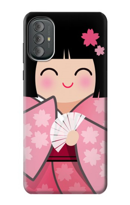 S3042 Japan Girl Hina Doll Kimono Sakura Case For Motorola Moto G Power 2022, G Play 2023