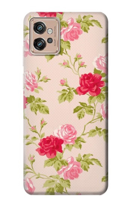 S3037 Pretty Rose Cottage Flora Case For Motorola Moto G32