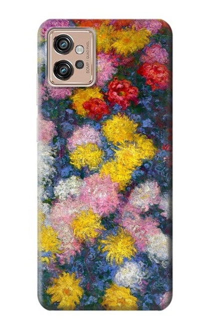 S3342 Claude Monet Chrysanthemums Case For Motorola Moto G32