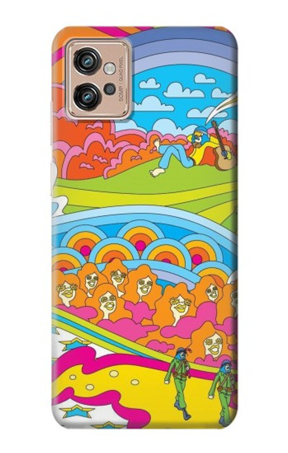 S3407 Hippie Art Case For Motorola Moto G32