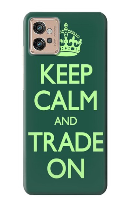 S3862 Keep Calm and Trade On Case For Motorola Moto G32