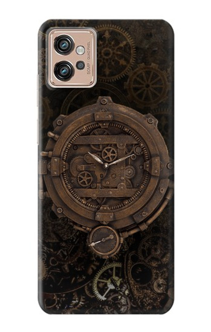 S3902 Steampunk Clock Gear Case For Motorola Moto G32