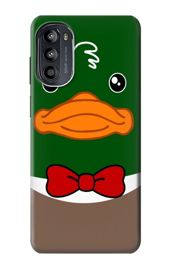 S2762 Green Head Mallard Duck Tuxedo Cartoon Case For Motorola Moto G52, G82 5G