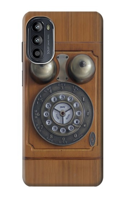 S3146 Antique Wall Retro Dial Phone Case For Motorola Moto G52, G82 5G