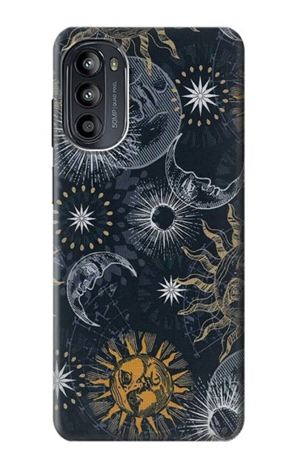 S3702 Moon and Sun Case For Motorola Moto G52, G82 5G