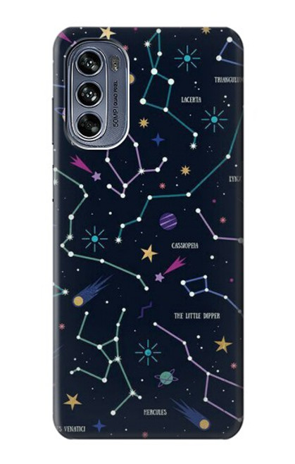 S3220 Star Map Zodiac Constellations Case For Motorola Moto G62 5G