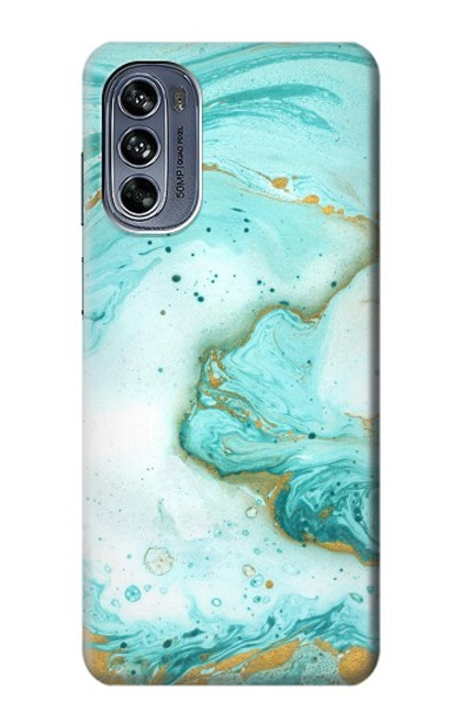 S3399 Green Marble Graphic Print Case For Motorola Moto G62 5G