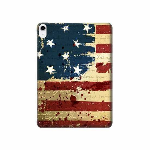 S2349 Old American Flag Hard Case For iPad 10.9 (2022)