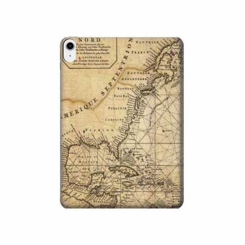 S2506 Exploration North America Map Hard Case For iPad 10.9 (2022)