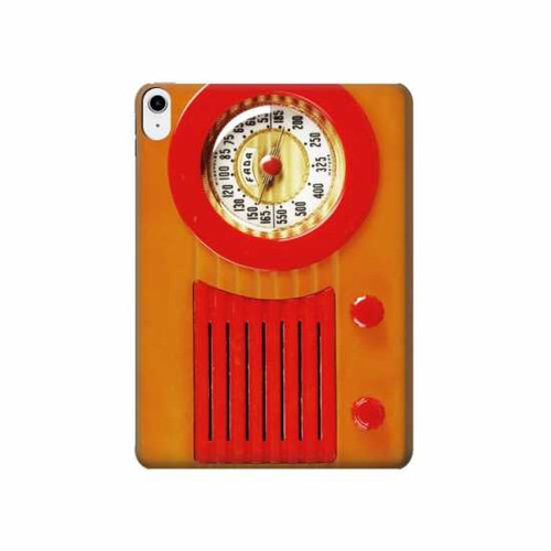 S2780 Vintage Orange Bakelite Radio Hard Case For iPad 10.9 (2022)