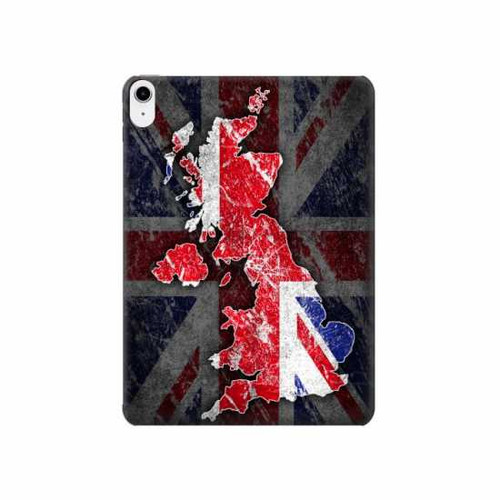 S2936 UK British Flag Map Hard Case For iPad 10.9 (2022)