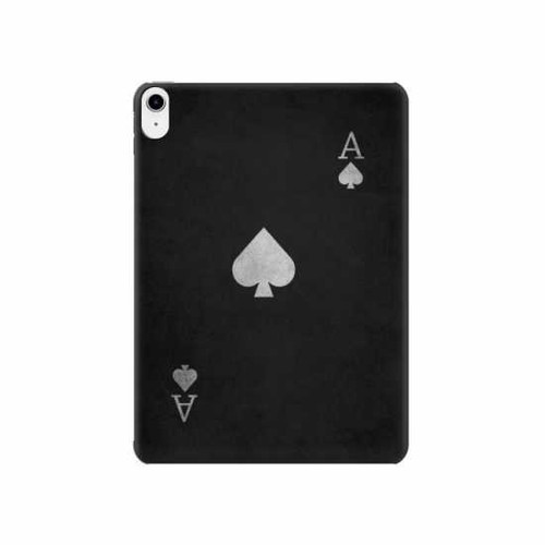 S3152 Black Ace of Spade Hard Case For iPad 10.9 (2022)