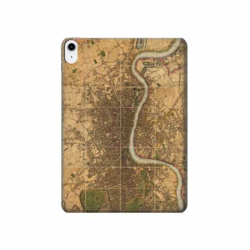 S3230 Vintage Map of London Hard Case For iPad 10.9 (2022)