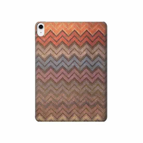 S3752 Zigzag Fabric Pattern Graphic Printed Hard Case For iPad 10.9 (2022)