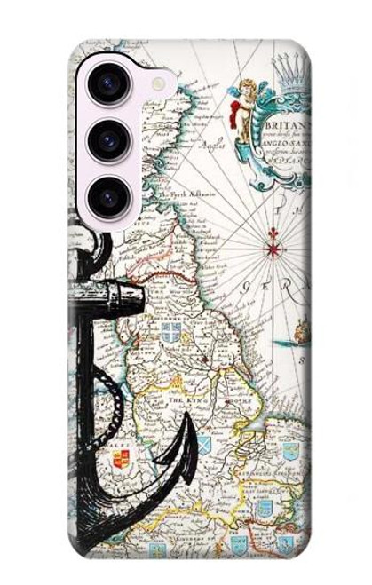 S1962 Nautical Chart Case For Samsung Galaxy S23