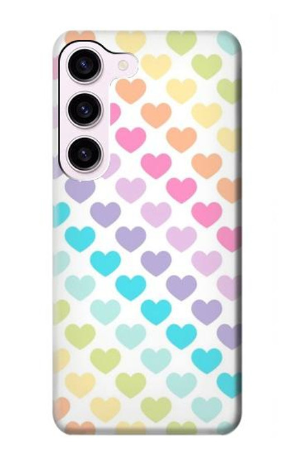 S3499 Colorful Heart Pattern Case For Samsung Galaxy S23
