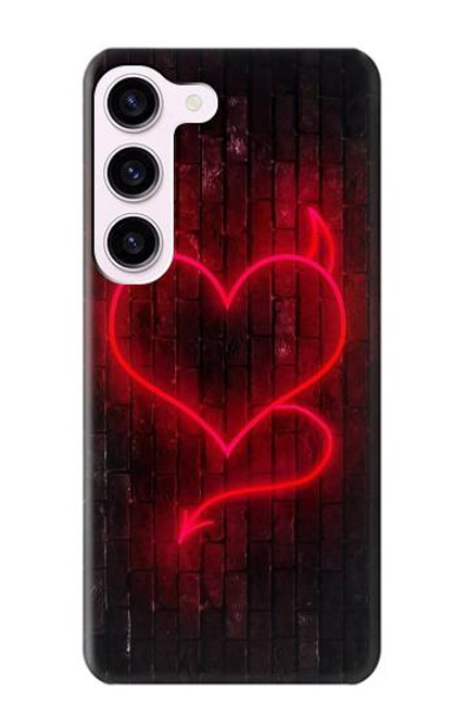 S3682 Devil Heart Case For Samsung Galaxy S23