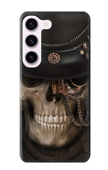 S3852 Steampunk Skull Case For Samsung Galaxy S23