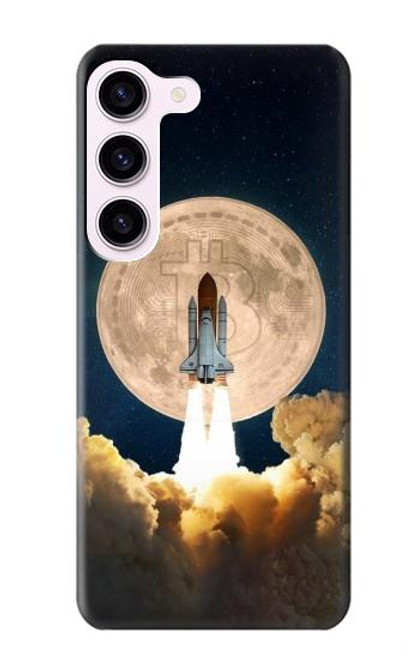 S3859 Bitcoin to the Moon Case For Samsung Galaxy S23