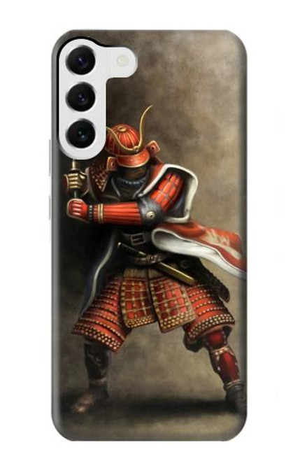 S0796 Japan Red Samurai Case For Samsung Galaxy S23 Plus