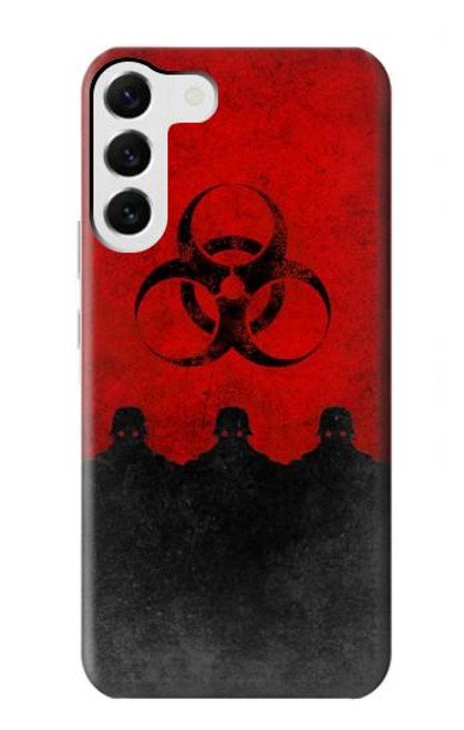 S2917 Biohazards Virus Red Alert Case For Samsung Galaxy S23 Plus