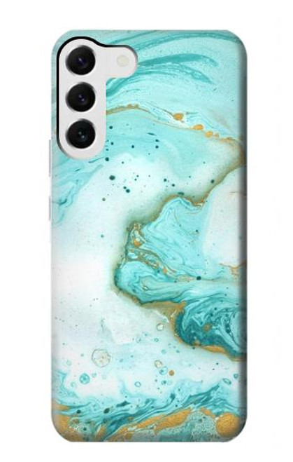 S3399 Green Marble Graphic Print Case For Samsung Galaxy S23 Plus