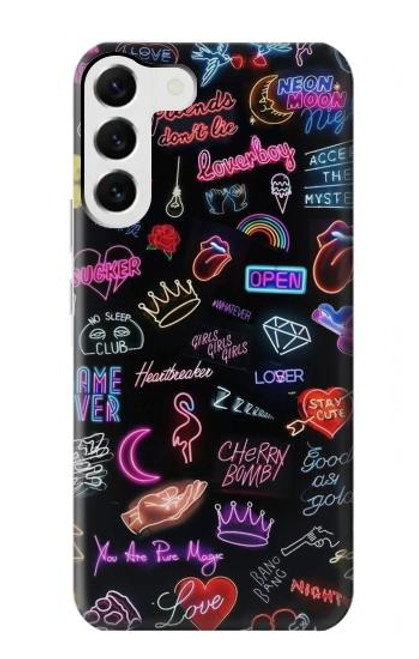 S3433 Vintage Neon Graphic Case For Samsung Galaxy S23 Plus
