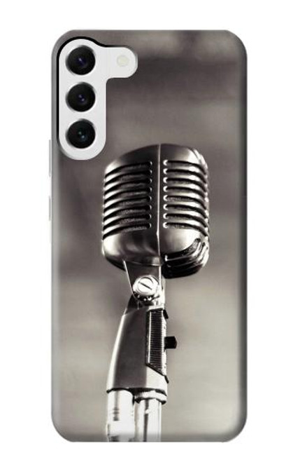 S3495 Vintage Microphone Case For Samsung Galaxy S23 Plus