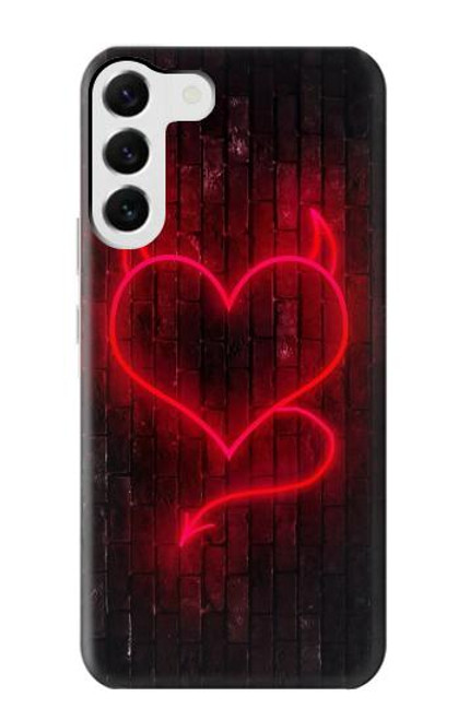 S3682 Devil Heart Case For Samsung Galaxy S23 Plus